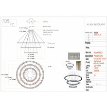 AM6123 CIRCLE 3 RINGS - Alan Mizrahi Lighting