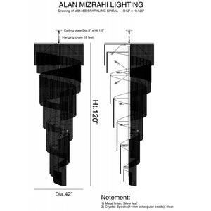 AM6145B SPARKLING SPIRAL - Alan Mizrahi Lighting