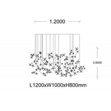 AM8850 EDEN CROWN LINEAR BRANCH - Alan Mizrahi Lighting