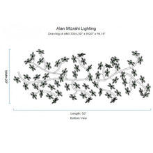 AM8850 EDEN CROWN LINEAR BRANCH - Alan Mizrahi Lighting
