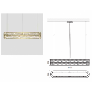 AM9622 VALENTINO LENSES OVAL - Alan Mizrahi Lighting