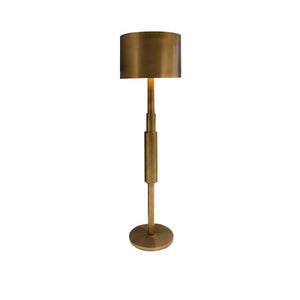 CJ107 BURNISHED BRASS FLOOR LAMP - Alan Mizrahi Lighting