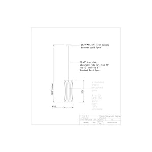 DV2259 ETTA SUSPENSION - Alan Mizrahi Lighting