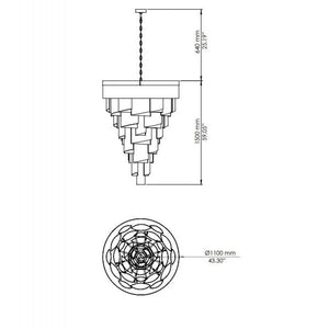 IQ8369 VENEZIA PENDANT - Alan Mizrahi Lighting