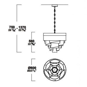 IQ8369 VENEZIA PENDANT - Alan Mizrahi Lighting