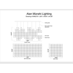 MN2101 UNIVERSO rectangle Pure Edge - Alan Mizrahi Lighting