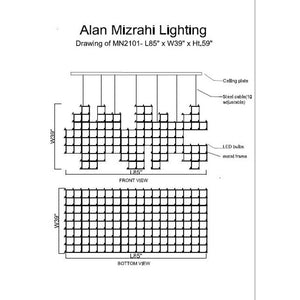 MN2101 UNIVERSO rectangle Pure Edge - Alan Mizrahi Lighting