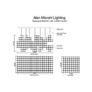 MN2101 UNIVERSO rectangle Pure Edge - Alan Mizrahi Lighting