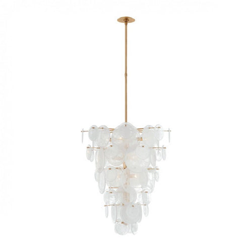 MV3003 LOIRE CASCADING CIRCULAR PLATES CHANDELIER - Alan Mizrahi Lighting