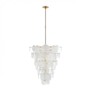 MV3003 LOIRE CASCADING CIRCULAR PLATES CHANDELIER - Alan Mizrahi Lighting