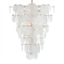 MV3003 LOIRE CASCADING CIRCULAR PLATES CHANDELIER - Alan Mizrahi Lighting