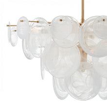 MV3003 LOIRE CASCADING CIRCULAR PLATES CHANDELIER - Alan Mizrahi Lighting