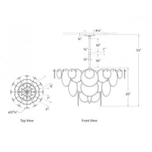 MV3003 LOIRE CASCADING CIRCULAR PLATES CHANDELIER - Alan Mizrahi Lighting