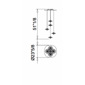 QZ0327 SIRIUS V SUSPENSION - Alan Mizrahi Lighting