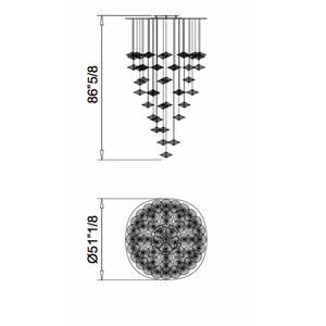 QZ0327 SIRIUS V SUSPENSION - Alan Mizrahi Lighting