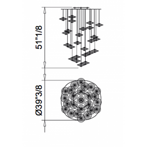 QZ0327 SIRIUS V SUSPENSION - Alan Mizrahi Lighting