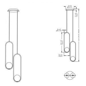 QZ1306 MILA CHANDELIER - Alan Mizrahi Lighting