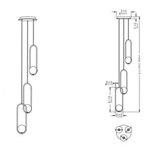 QZ1306 MILA CHANDELIER - Alan Mizrahi Lighting