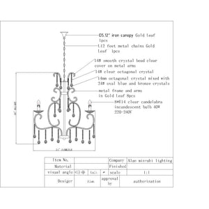 QZ9011 VERSAILLES STYLE - Alan Mizrahi Lighting