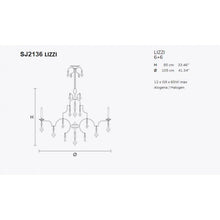 SJ2136 LIZZI CHANDELIER - Alan Mizrahi Lighting
