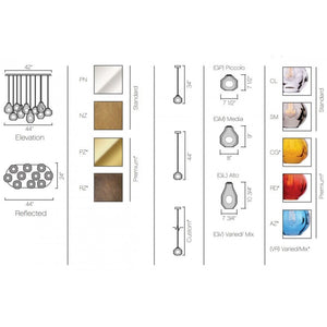 WM2130 DUCELLO CHANDELIER - Alan Mizrahi Lighting