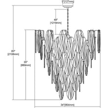 WM509 FROZEN CASCADE LIGHT - Alan Mizrahi Lighting