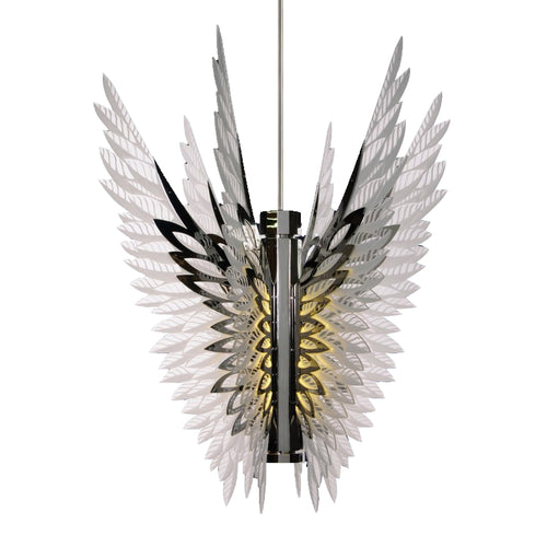 WM543 CELESTE LUCITE WINGS - Alan Mizrahi Lighting