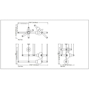 WM550 LUNA THREE TIER - Alan Mizrahi Lighting